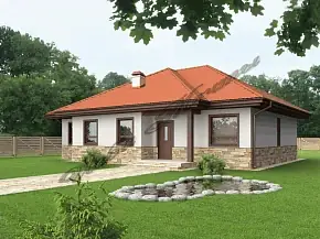 Проект каркасного дома 10,5х14,2